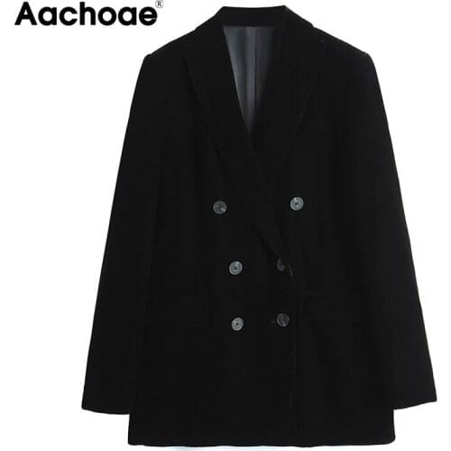 Женские бархатные пиджаки Aachoae China At AliExpress