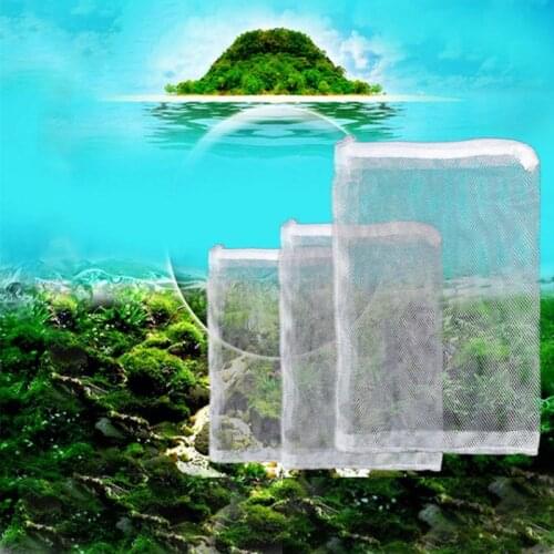 Aquarium accessories Mesh Bag - Aquarium Isolation Bag for stock Bacteria Balls Active Carbon filter stuff (3 size for choice)
