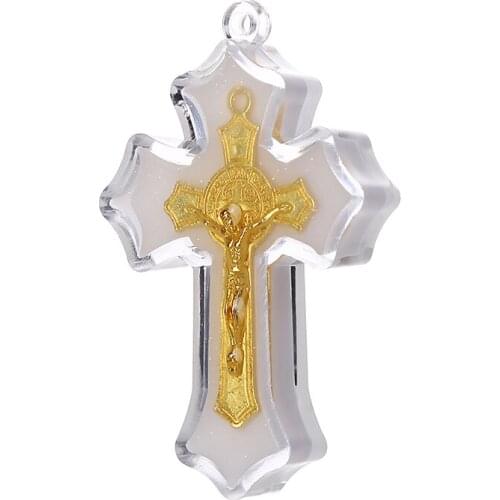 WholesaleDIY Accessories For Jewelry Cross Jesus TagChristmas Gifts New Years Accessories 2021 Crucifix 6PCS