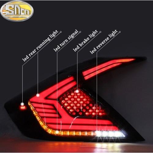 Cars Tail lights For Honda Civic G10 Taillights 10th Sedan 2017 2018 2016 12V LED Car Tail lights Taillight Rear Lamp
