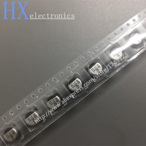 Free shipping 10PCS sale 10UF100V SMD 10uf 100v 6.3*7.7MM 6*7MM