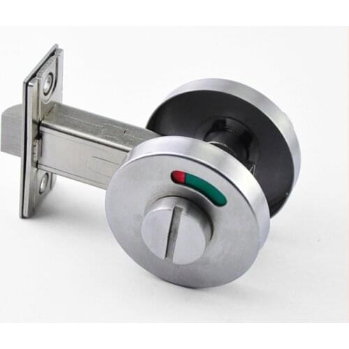 Bathroom Stainless Steel Indicating Lock Indoor Wooden Door Partition Split Lock Office Instruction Door Lock