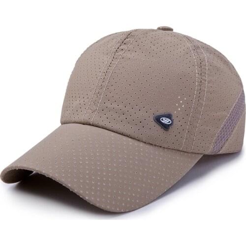 New Style Perforated and Breathable Quick Dry Cap for Men and Women Outdoor Sunshade Sunscreen Baseball Cap Summer Cap