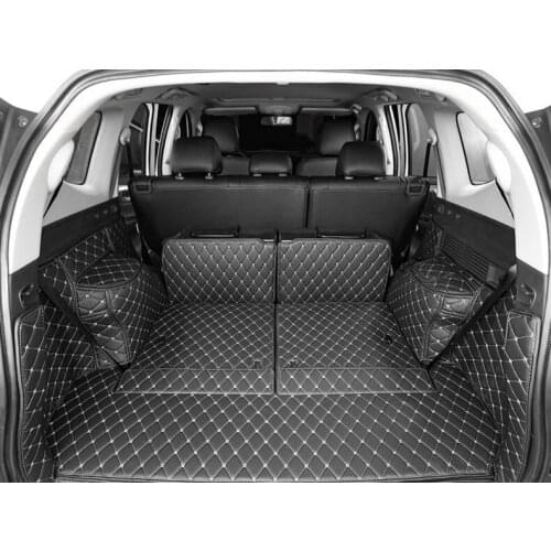 Good quality! Special car trunk mats for Mitsubishi Montero Sport 7 seats 2021-2016 waterproof cargo liner mats boot carpets