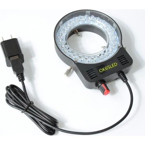 Black Col Illuminator Lamp 52 LED Ring Light With USB For Industry Stereo Microscope Set Camera Magnifier