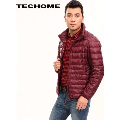 Brand Clothing Men Autumn Winter Duck Down Jacket Men Solid Breathable Jackets Men Outdoors Coats Parka chaqueta hombre Size 3XL