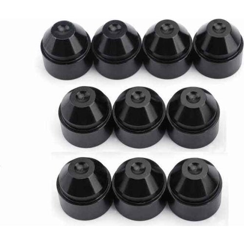 SET Of Anodized Matte Black Cone Cup Center Marked in 60 Degree For Solvent Trap Filters 1"X6" To .22lr, Napa 4003 Wix 24003