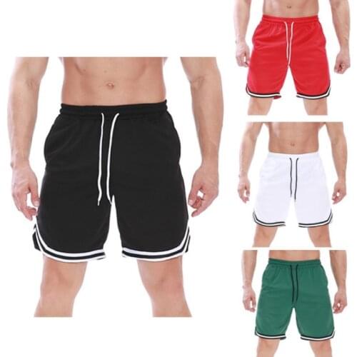 New Fashion Men Sporting Beaching Shorts Trousers polyester Bodybuilding Sweatpants Fitness Short Jogger Casual Gyms Male Shorts