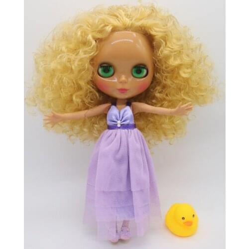 Nude Blyth Doll joint body fashion dollblack skin factory doll 201806