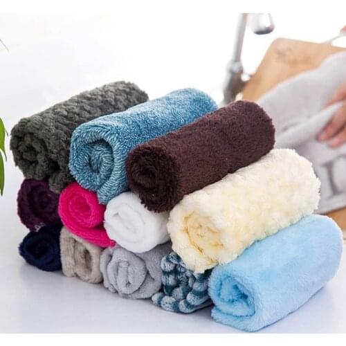 Washing Towel 5 Pc/set Durable Bamboo Fiber Cleaning Wiping Rags Thicken Kitchen Gadgets 25.5*25.5cm Dish Cloth