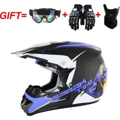 Professional Motocross Helmet Off Road Cross Helmets Racing DOT ABS Shell Motorbike Helmet Free Gift