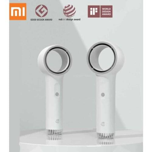 Xiaomi Weiyuan Handheld Bladeless Fan Bladeless Safety Strong Wind Low Noise Portable Travel Fans Mini Air Fans For Smart Home