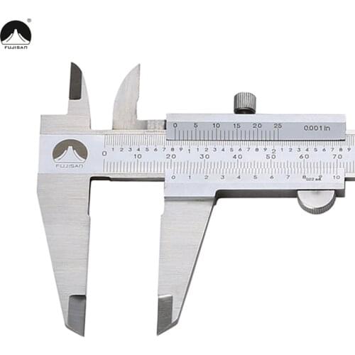 FUJISAN Vernier Caliper 8"0-200mm/0.02 0.001in Paquimetro Stainless Steel Micrometer Beam Callipers Gauge Measuring Tools