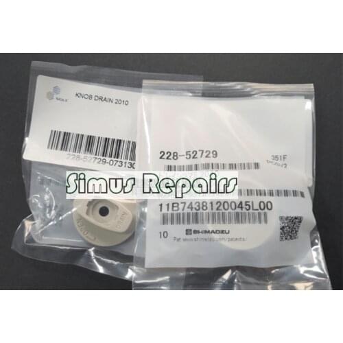228-52729 Shimadzu Liquid Chromatography Drain Valve Knob KNOB DRAIN Without Screw Cover