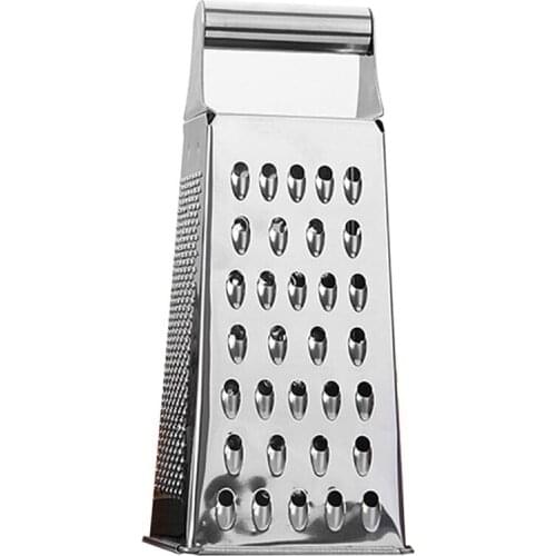 Cheese Grater for Kitchen Stainless Steel 6-Sides Easy To Use And Non-Slip Base Potato Wire Cutter Slicer Ginger Garlic Grinder
