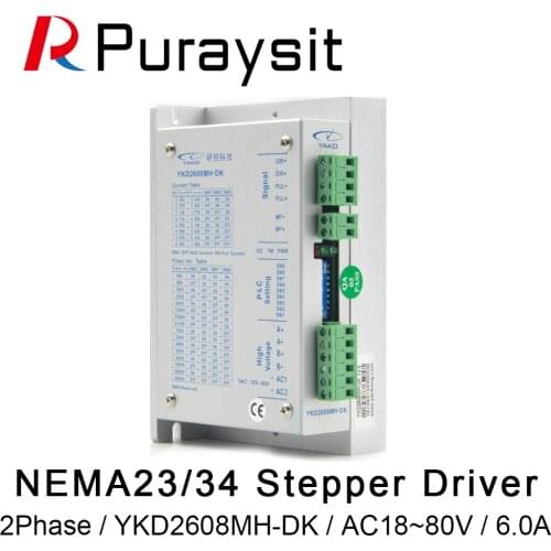 YAKO YKD2608MH-DK 2Phase Stepper Motor Driver AC18~80V 6.0A For CNC Router