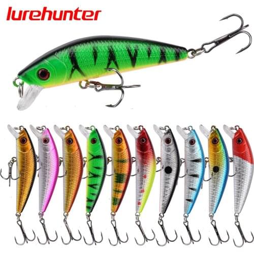 10pcs 7cm/7.9g Minnow Hard Bait Fishing Lures Wobbler Isca Artificial Plastic Crankbait 3D Eyes Lure Fishing Tackle