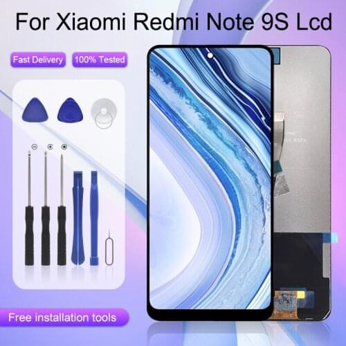 Original For Xiaomi Redmi Note 9 Pro LCD Touch Screen Note 9 Pro Max Note 9S Display Digitizer Assembly With Frame