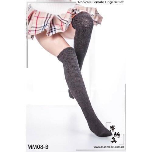 1/6 Female Figure Socks Clothes Access Cotton Stockings Manmodel MM08 for 12'' Female Doll