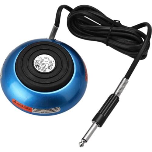 1pcs Stainless Steel Foot Pedal Switch 360 Controller Tattoo Power Supply Machine Footswitch Clip Cord Tattoo Accessory Tools