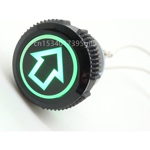 10pcs 22MM button waterproof car modification jog switch arrow symbol arrow luminous selector switch 12V24V