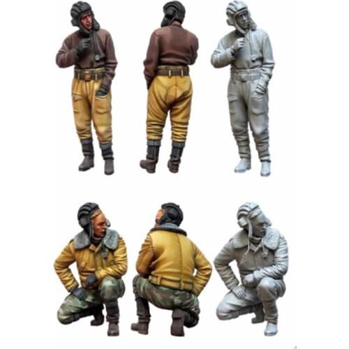1:35 ratio die-cast resin Russian special forces soldiers 2 figures need to be assembled and colored by themselves