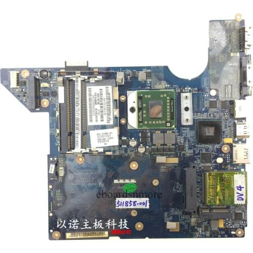 511858-001 for HP DV4 DV4-1000 series AMD Laptop motherboard LA-4111P,Grade A
