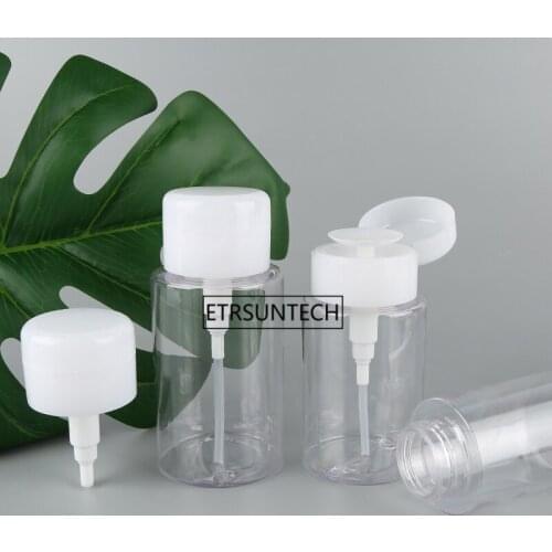 60pcs 100/150/200ml Storage Small Pressure Bottle Nail Art Mini Pump Dispenser Bottle Remover Cleaner Liquid Container F3076