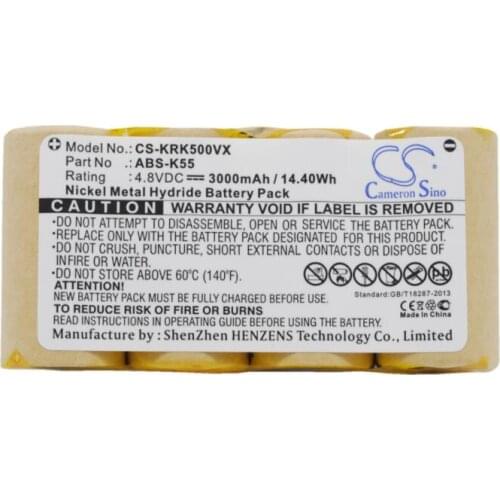 Cameron Sino 3000mAh battery for KARCHER 1.258-116.0 1.258-409.0 50 DISPLAY 35 BF9900 K5.0 1.258-101.0 K5.0 1.258-103.0