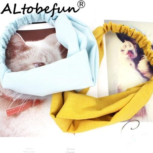 ALTOBEFUN Fashion Girl Elastic Solid Headband Cross Design Women Adult Cute Hair Holder Hair Accessories Hairbands AFD125
