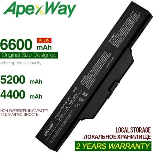 ApexWay Laptop Battery For HP 550 For COMPAQ Business Notebook 6720s 6730s 6735s HSTNN-XB51 HSTNN-XB52 HSTNN-XB62 KU532AA NBP