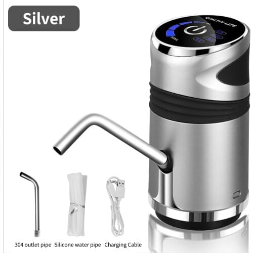 Automatic Water Bottle Dispenser One-Click USB Charging Electric Barreled Water Pump Portable Wireless Drinking Bottle Switch