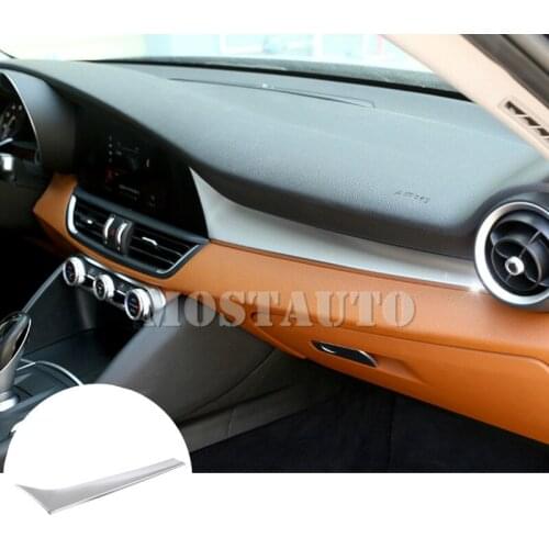 For Alfa Romeo Giulia ABS Inner Centre Console Moulding Trim Cover 2017-2019 1pcs Car Accessories Interior Car Decor Car Trim