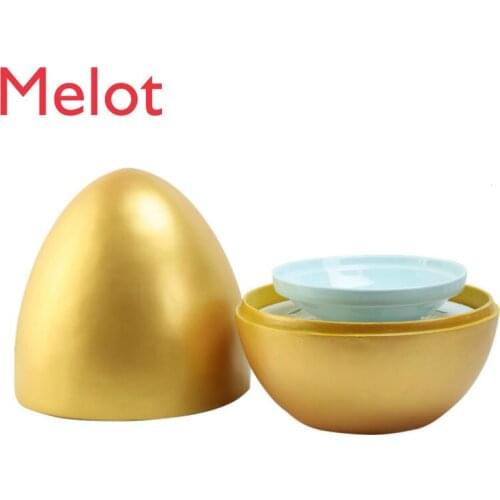 Featured Artistic Cuisine Egg-Shaped Smoking Dry Ice Tableware Hotel Restaurant Ideas Farmhouse Hot Dish Cold Dish Ceramic Plate