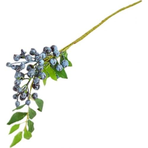 Artificial Flower Anti-drop Wide Application Plastic Vivid Berry Shape Fake Flower for Bedroom Festival Decor