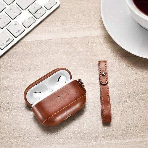 Leather Earphones Storage Case for AirPods Pro Headphone Charging Box Shockproof Protective Shell Case Protector Accessories