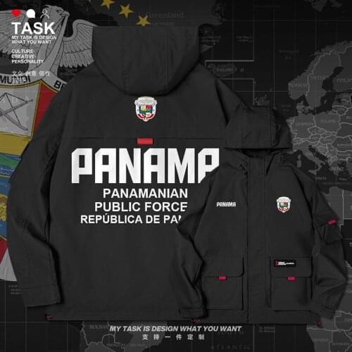Panama Panamanian PAN men jacket hooded Land Force logo army fan casual windbreaker coat mens nation for men clothes autumn