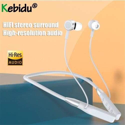 Handsfree Magnetic Earphones Neckband Earbuds HiFi Stereo Sports Headset Bluetooth V5.0 Wireless Headphones With Mic For Xiaomi