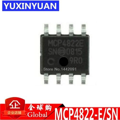 MCP4822 MCP4822E 4822E MCP4822-E/SN SOP-8 10PCS