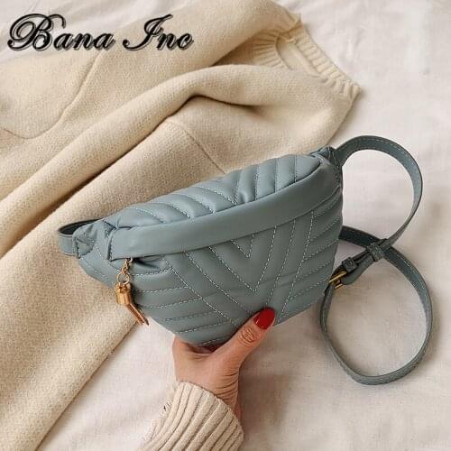 Fashion Women Messenger Belt Bag Pack Leather Waist Bags Girl Travel Small Fanny Chest Pack Bolsas Ladies Mini Shoulder Bag