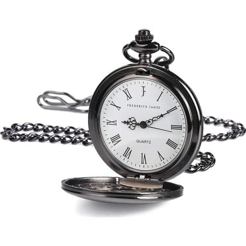 Fashion Simple Casual English Letter Round Dial Analog Quartz Pock-et Pendant Watch Teacher Day Gift Vintage Bronze Steampunk