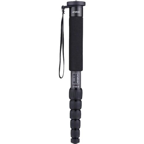 Andoer C-555 155cm/5.1ft Camera Monopod Carbon Fiber Max. Load 10kg/22Lbs for Nikon Canon Sony A7 Pentax Camcorder