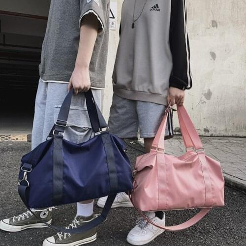 New large-capacity unisex tote color striped canvas Solid color handbag laptop messenger shoulder bag