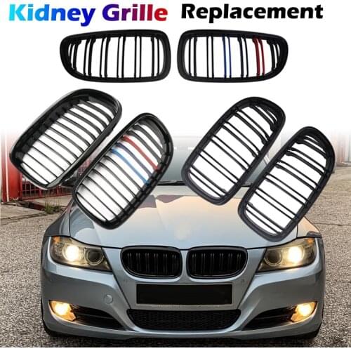 New Front Hood Kidney Grille Bumper Single Dual Grill Fit For BMW 3-Series E90 E91 2009-2012,Car accessories Replacement Part