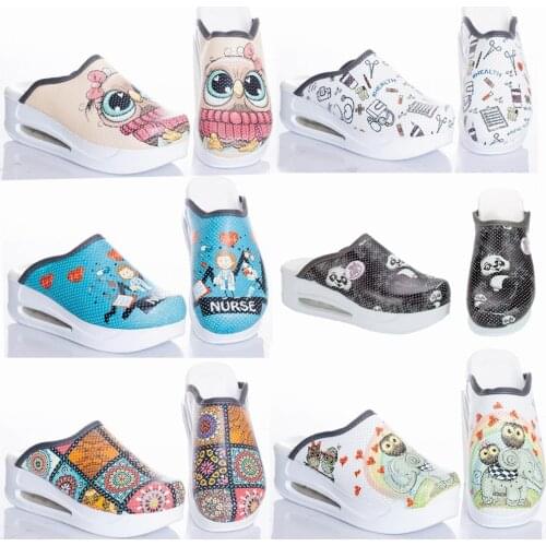 2021 New Orthopedic Sabo Slippers Cozy Base Doctor Nurse Hospital Medical Cook Warm Reinforced Flat Soft Women Cashmere Shoes