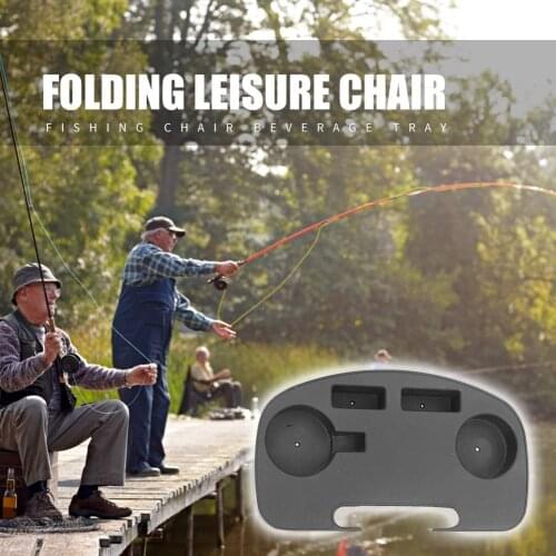 Plastic Chair Drinking Tray Picnic Beach Folding Leisure Chair Bottle Outdoor Portable Easy Fishing Carrying Cup Holder
