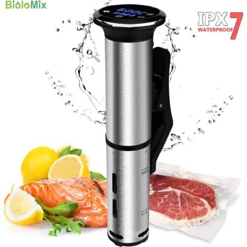 Generation IPX7 Waterproof Sous Vide Cooker Immersion Circulator 1200 Watts Vacuum Food Cooker Digital Display Stainless Steel