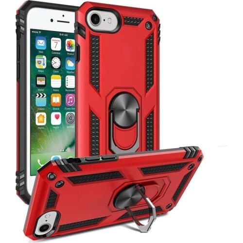 Luxury Armor Shockproof Case For iPhone SE 2020 Hybrid Case For iPhone 11 Pro 11 X XR X Max 6 6s 7 8 Plus SE 5S Metal Ring Cover