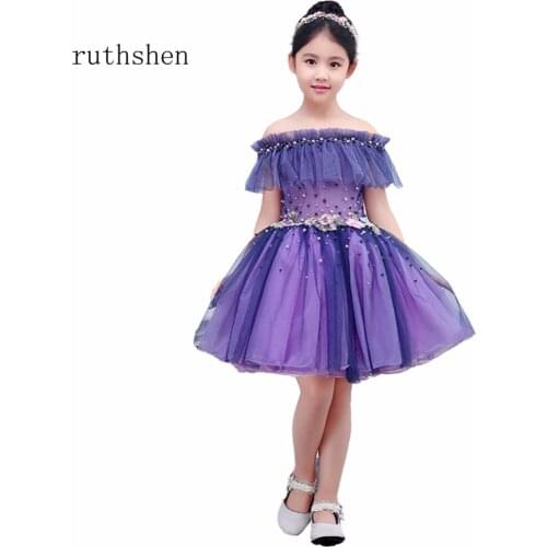 Платья для девочек на свадьбу Ruthshen China At AliExpress