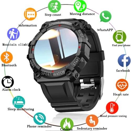 LIGE New Smart Watch Men Women Heart Rate Waterproof Sports Smartwatch Smart Clock Fitness Tracker Mens Watch For Android IOS